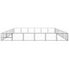Dog Kennel Black 645.8 sq ft Steel