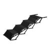 Foldable Metal Dog Steps for Large Dogs; 4-Level Non-Slip Pet Stair Ramp for Cars and SUV; High Beds; Trucks; Black