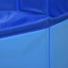 Foldable Dog Swimming Pool Blue 47.2 in x11.8 in PVC