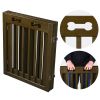4 panel Dog Gate with 360 degree rotation with detachable support feet and manual lock