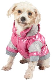 Sporty Vintage Aspen Pet Ski Jacket (Size (PL): Medium, Color (PL): Pink)
