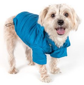 Lightweight Adjustable 'Sporty Avalanche' Pet Coat (Size (PL): Medium, Color (PL): Blue)