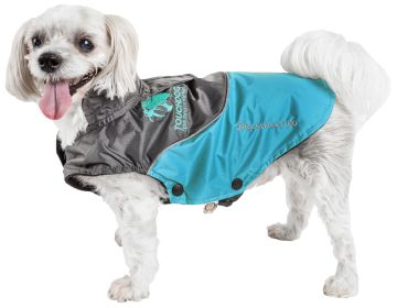 Touchdog Subzero-Storm Waterproof 3M Reflective Dog Coat w/ Blackshark technology (Color (TD): Blue, Size (TD): Large)