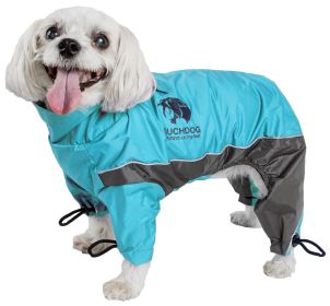 Touchdog Quantum-Ice Full-Bodied Adjustable and 3M Reflective Dog Jacket w/ Blackshark Technology (Color (TD): Blue, Size (TD): Medium)