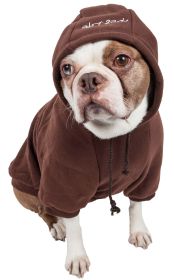 Fashion Plush Cotton Pet Hoodie Hooded Sweater (Size (PL): Small, Color (PL): Brown)