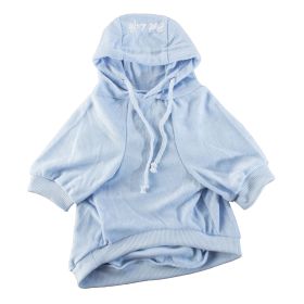French Terry Pet Hoodie Hooded Sweater (Size (PL): Medium, Color (PL): Blue)