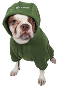 Fashion Plush Cotton Pet Hoodie Hooded Sweater (Size (PL): Small, Color (PL): Green)