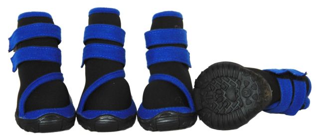 Performance-Coned Premium Stretch Supportive Pet Shoes - Set Of 4 (Size (PL): X-Small, Color (PL): Blue)