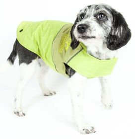 Touchdog Lightening-Shield Waterproof 2-in-1 Convertible Dog Jacket w/ Blackshark technology (Color (TD): Yellow, Reflective, Size (TD): X-Small)