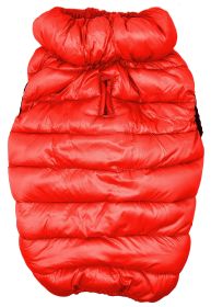 Pet Life 'Pursuit' Quilted Ultra-Plush Thermal Dog Jacket (Color: Red, Size: medium)
