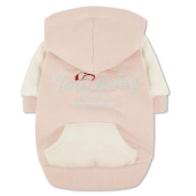Touchdog 'Heritage' Soft-Cotton Fashion Dog Hoodie (Color: Pink, Size: small)