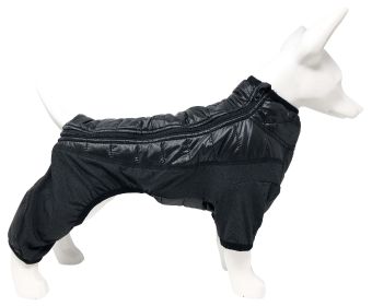 Pet Life 'Aura-Vent' Lightweight 4-Season Stretch and Quick-Dry Full Body Dog Jacket (Color: Black, Size: small)