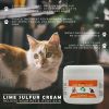 Lime Sulfur Pet Skin Cream - Pet Care and Veterinary Treatment for Itchy and Dry Skin - Safe Solution for Dog Cat Puppy Kitten Horse