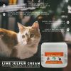 Lime Sulfur Pet Skin Cream - Pet Care and Veterinary Treatment for Itchy and Dry Skin - Safe Solution for Dog Cat Puppy Kitten Horse
