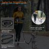 Hands Free Dog Leash with Waist Bag for Walking Small Medium Large Dogs;  Reflective Bungee Leash with Car Seatbelt Buckle and Dual Padded Handles