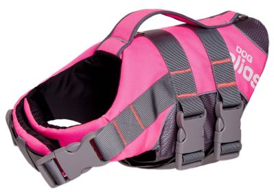 Helios Splash-Explore Outer Performance 3M Reflective and Adjustable Buoyant Dog Harness and Life Jacket (Size: small, Color (DH): Pink)