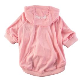 French Terry Pet Hoodie Hooded Sweater (Size (PL): X-Small, Color (PL): Pink)