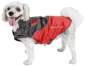 Touchdog Subzero-Storm Waterproof 3M Reflective Dog Coat w/ Blackshark technology (Color (TD): Red, Size (TD): Medium)