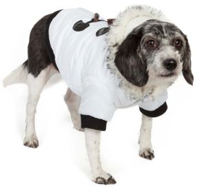 Aspen Winter-White Fashion Pet Parka Coat (Size: small)