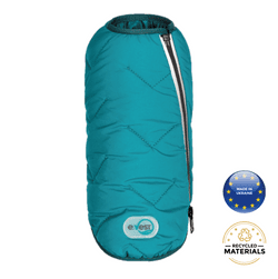 Sustainable Dog Jacket Vest (Color: Turquoise Blue, Size: L)