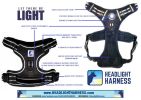 Headlight Harness Reflective Water Resistant LED Nighttime Walking Safety Harness