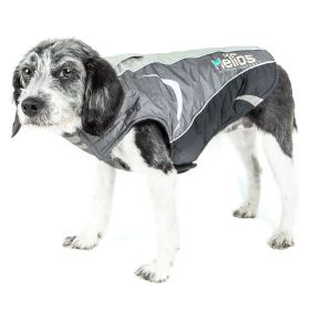 Helios Altitude-Mountaineer Wrap-Velcro Protective Waterproof Dog Coat w/ Blackshark technology (Color (DH): Gray, Size (DH): X-Large (DH))